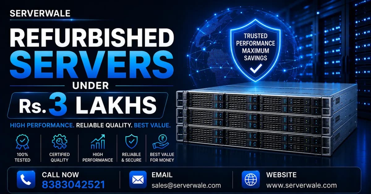 Refurbished Servers Under Rs.3 Lakhs