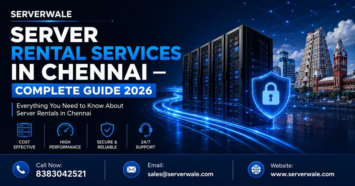 Server Rental Services in Chennai — Complete Guide 2026