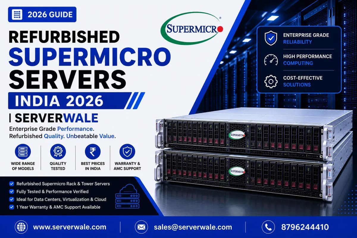 Refurbished Supermicro Servers India 2026 | Serverwale