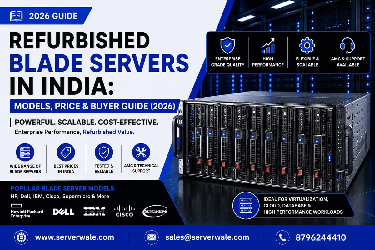 Refurbished Blade Servers in India: Models, Price & Buyer Guide (2026)