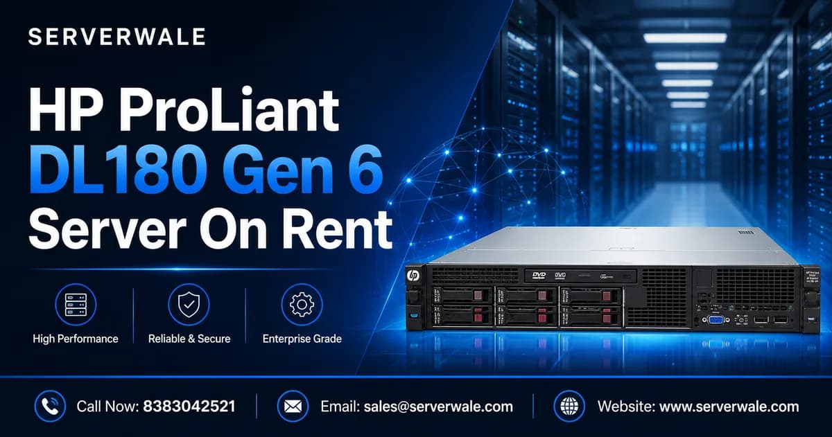 HP ProLiant DL180 Gen 6 Server On Rent