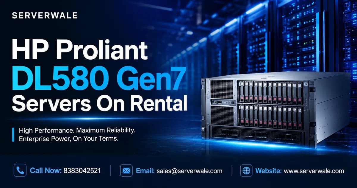 Hp Proliant Dl580 Generation7 Servers On Rental