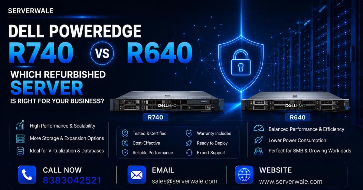 Dell PowerEdge R740 vs R640: Which Refurbished Server Is Right for Your Business?