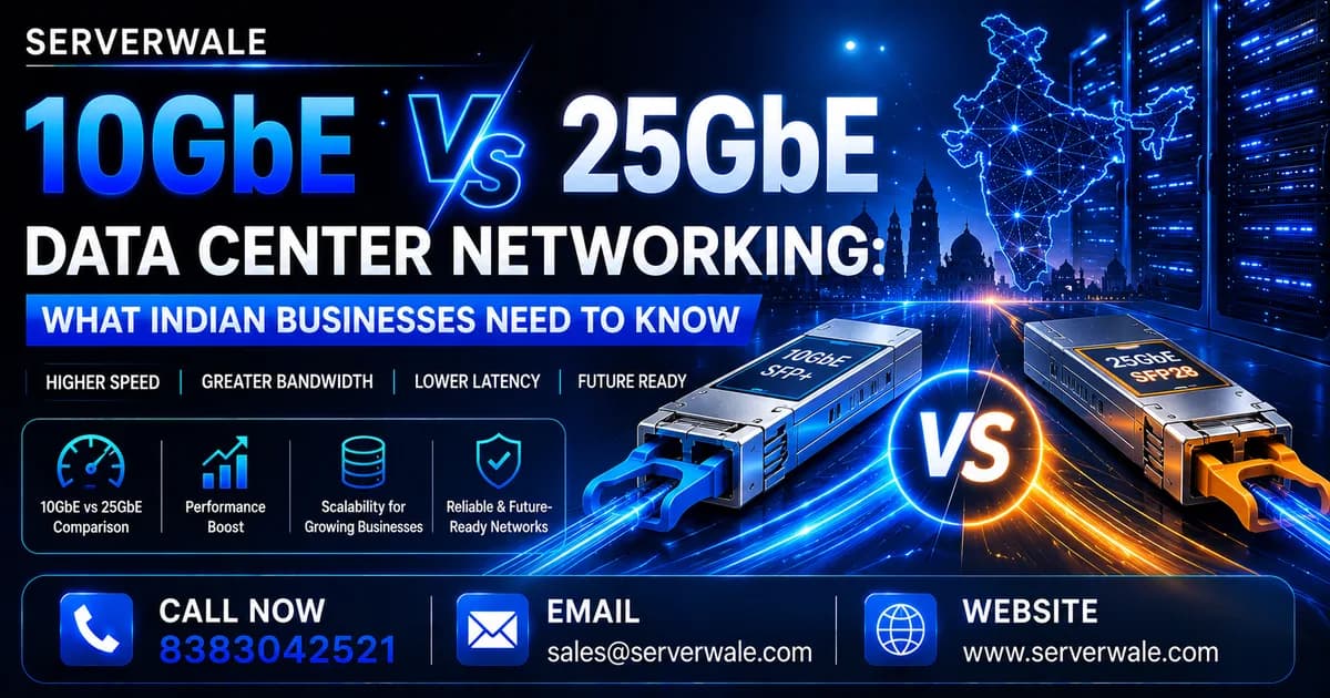10GbE vs 25GbE Data Center Networking: What Indian Businesses Need to Know