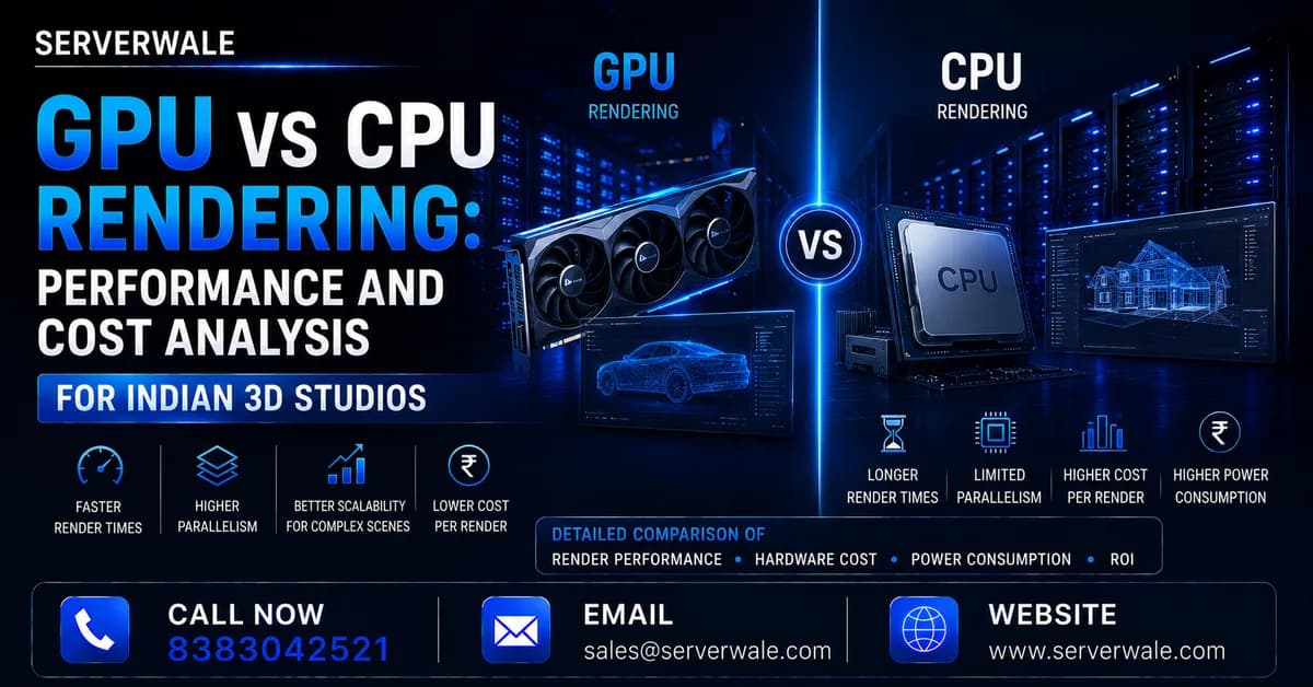 GPU vs CPU Rendering: Performance and Cost Analysis for Indian 3D Studios