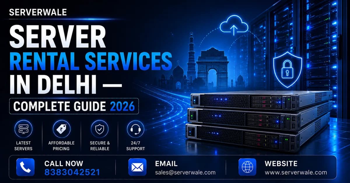 Server Rental Services in Delhi — Complete Guide 2026