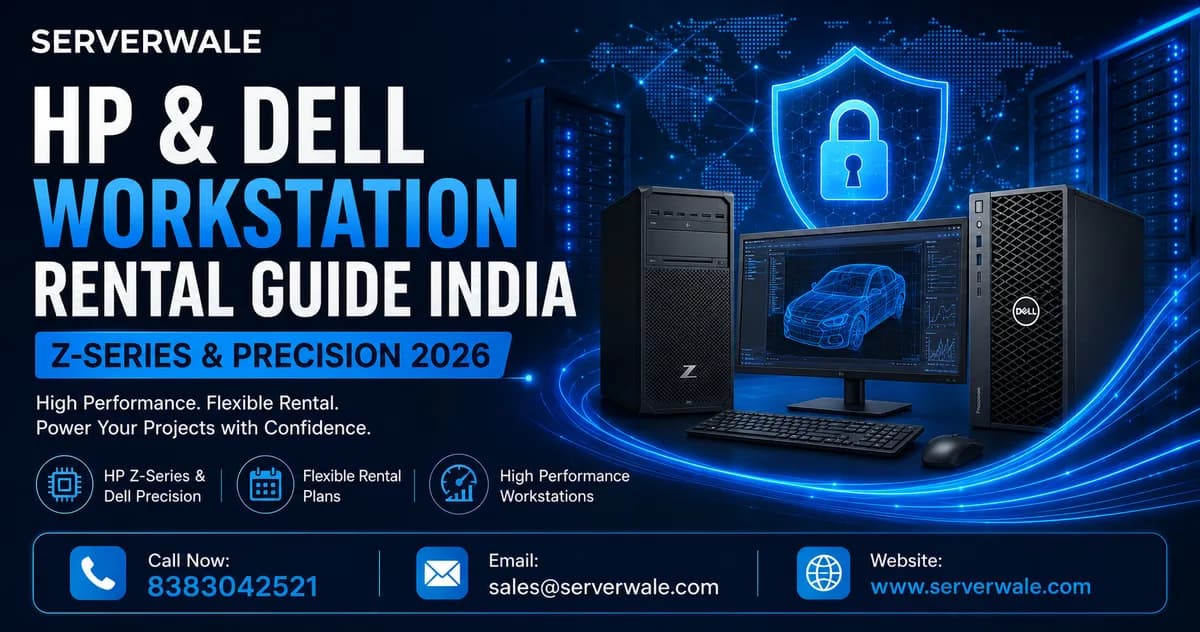HP & Dell Workstation Rental Guide India — Z-Series & Precision 2026