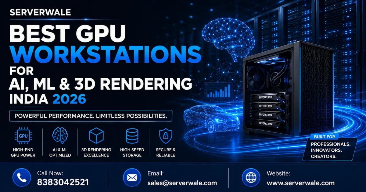 Best GPU Workstations for AI, ML & 3D Rendering India 2026
