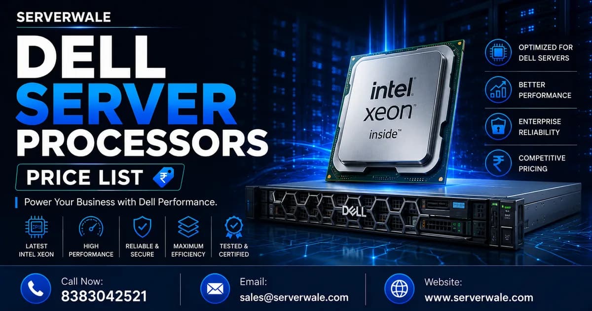 Dell Server Processors Price List