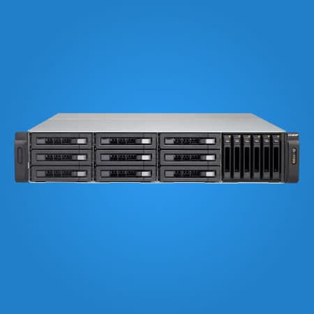QNAP 15bay 10GbE NAS and ISCS server