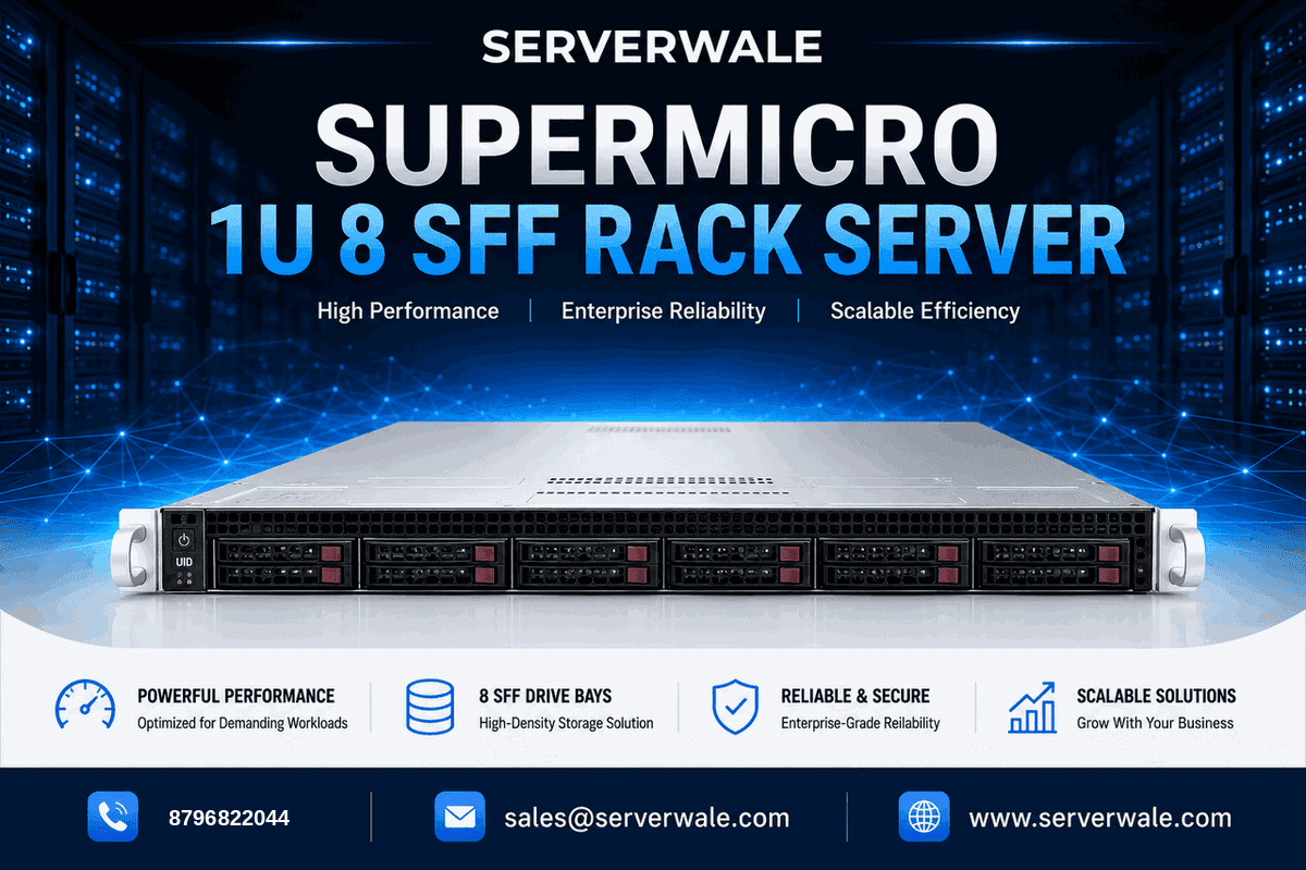 Supermicro 1U 8 SFF Rack Server
