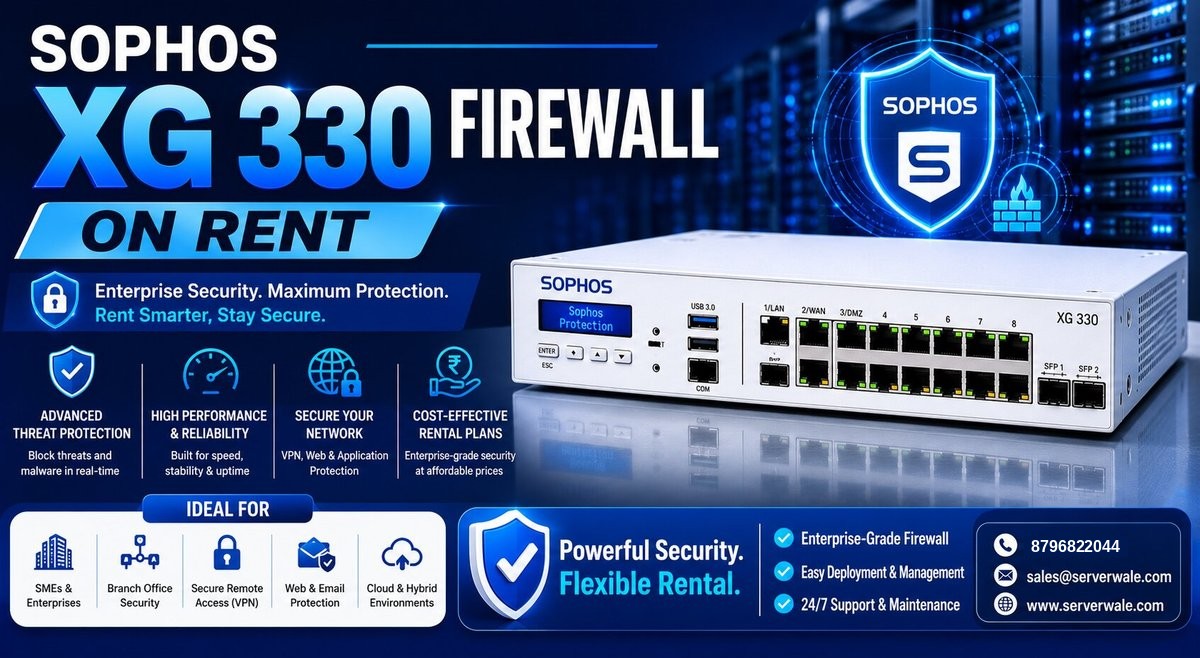 Sophos XG 330 Firewall on Rent