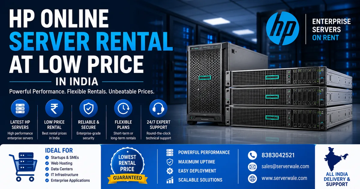 HP Online Server Rental At Low Price In India
