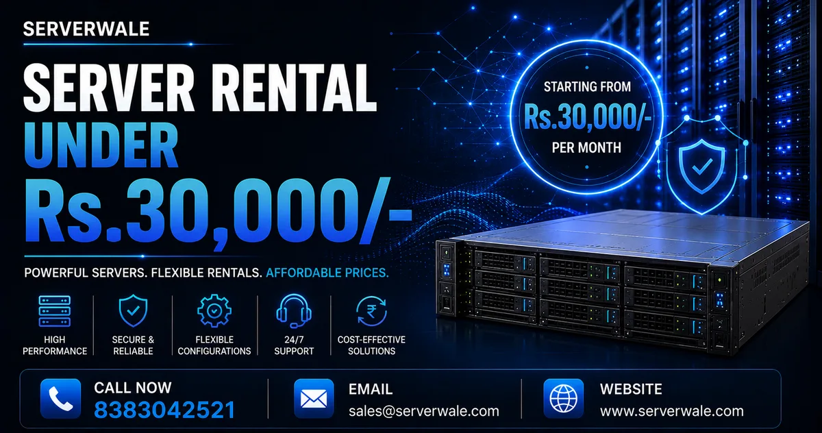 Server Rental Under Rs.30,000/-