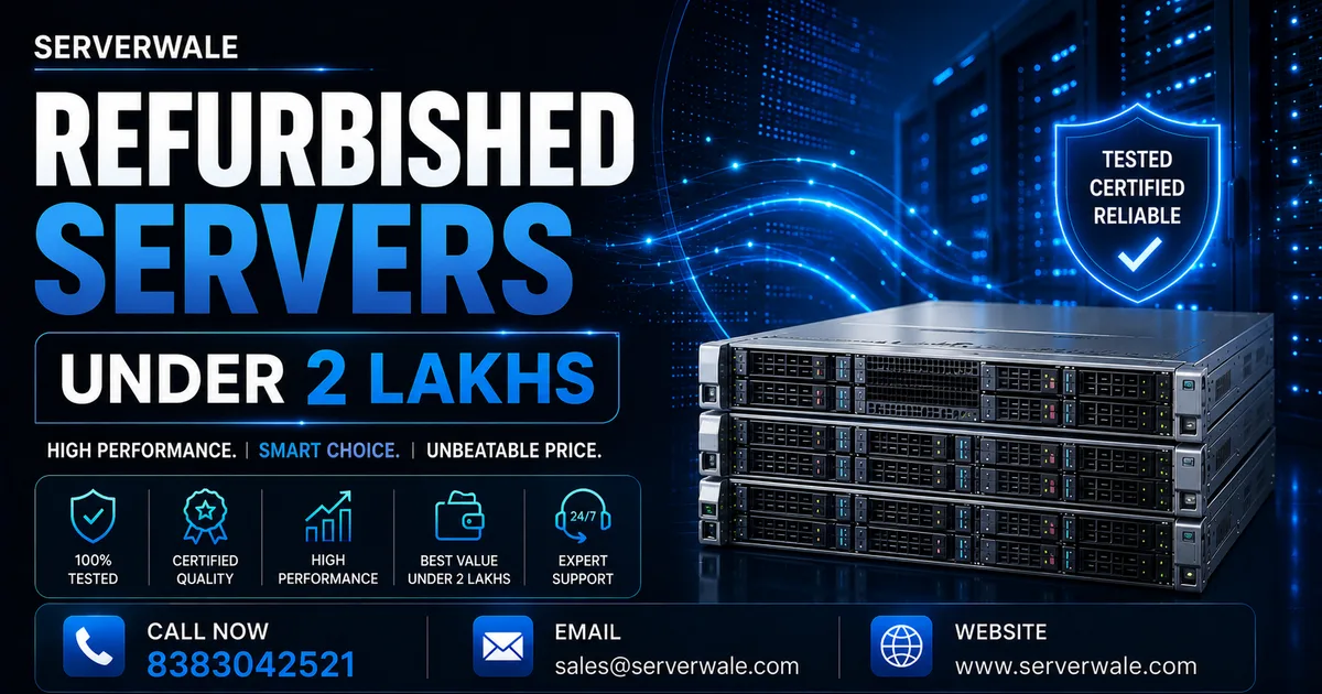 Refurbished Servers Under 2 Lakhs