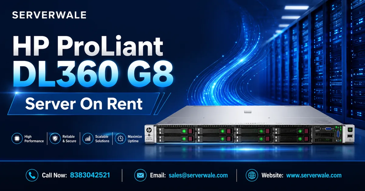 HP ProLiant DL360 G8 Server On Rent