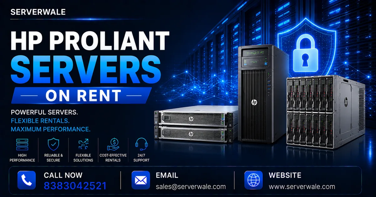 HP ProLiant Servers On Rent