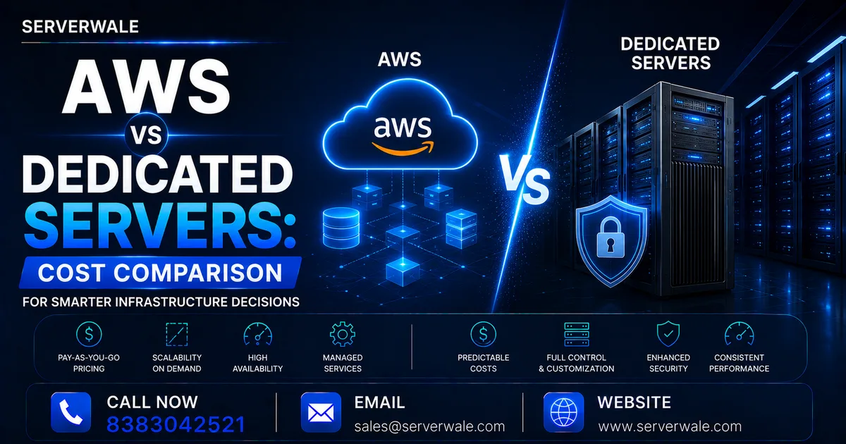 AWS vs Dedicated Servers: Cost Comparison for Smarter Infrastructure Decisions