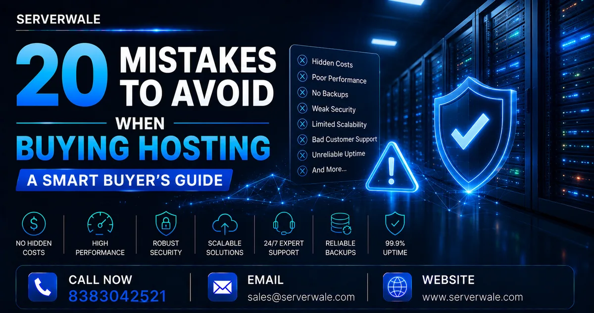 20 Mistakes to Avoid When Buying Hosting: A Smart Buyer’s Guide