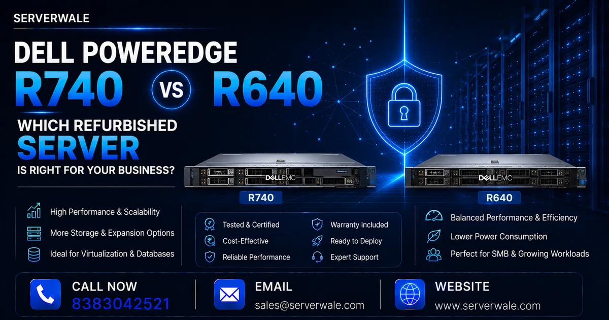 Dell PowerEdge R740 vs R640: Which Refurbished Server Is Right for Your Business?