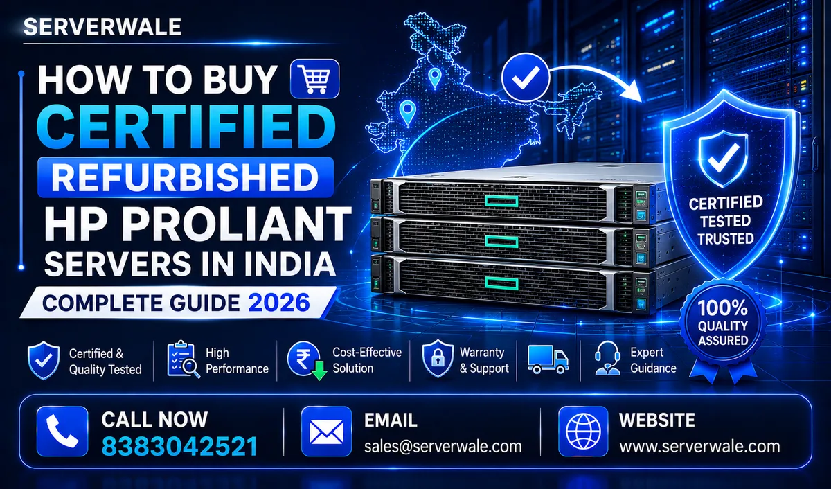 How to Buy Certified Refurbished HP ProLiant Servers in India — Complete Guide 2026