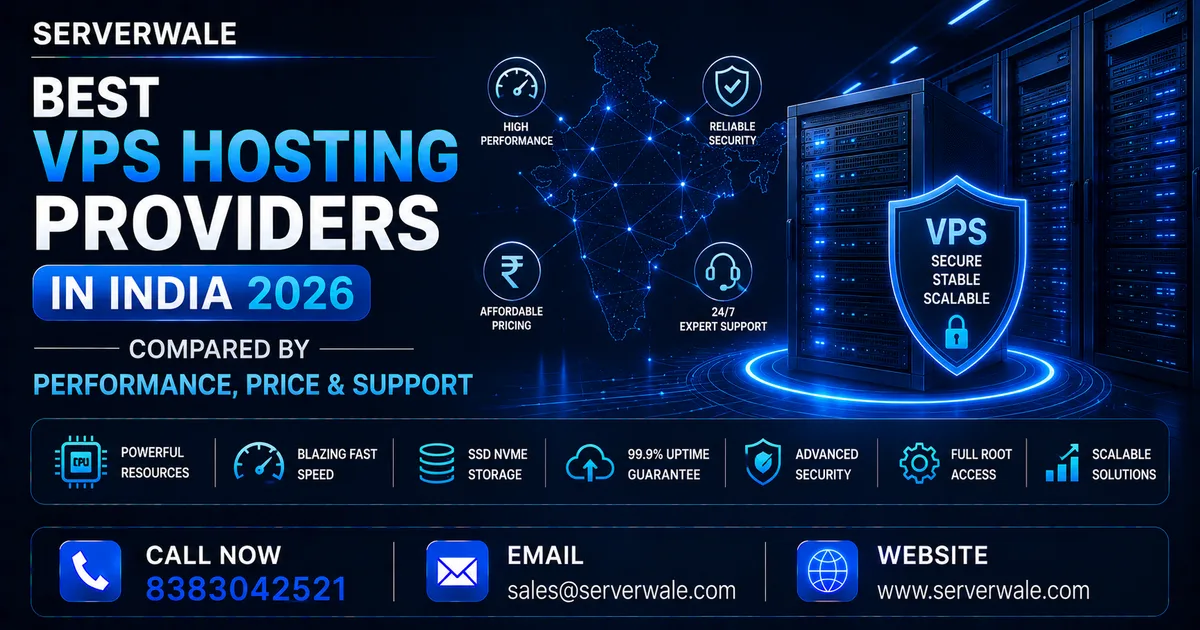 Best VPS Hosting Providers in India 2026: Compared by Performance, Price & Support