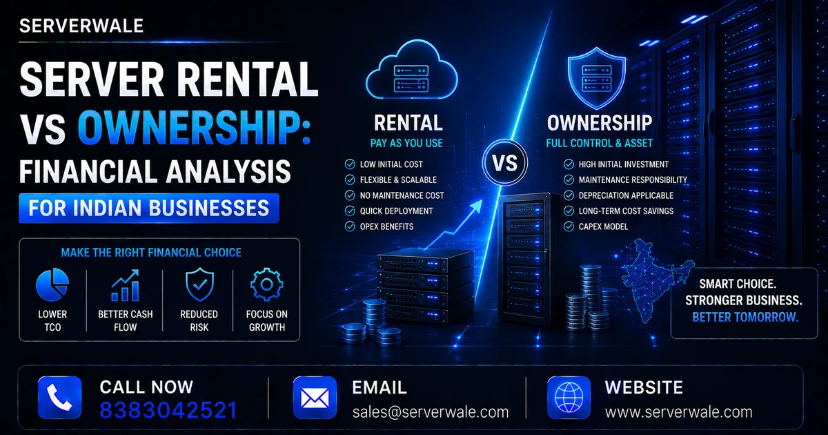 Server Rental vs Ownership: Financial Analysis for Indian Businesses