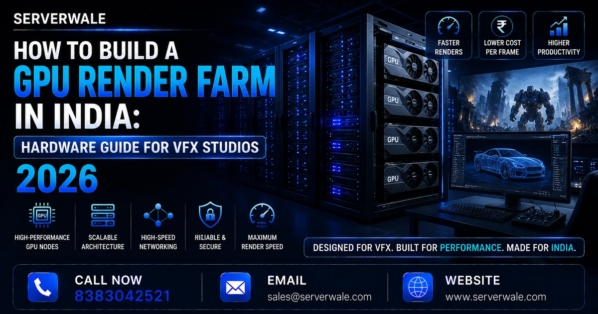 How to Build a GPU Render Farm in India: Hardware Guide for VFX Studios 2026