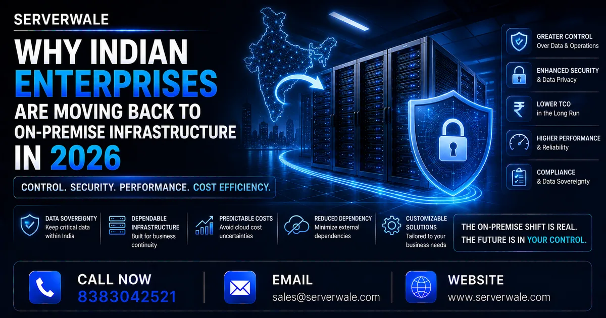 Why Indian Enterprises Are Moving Back to On-Premise Infrastructure in 2026