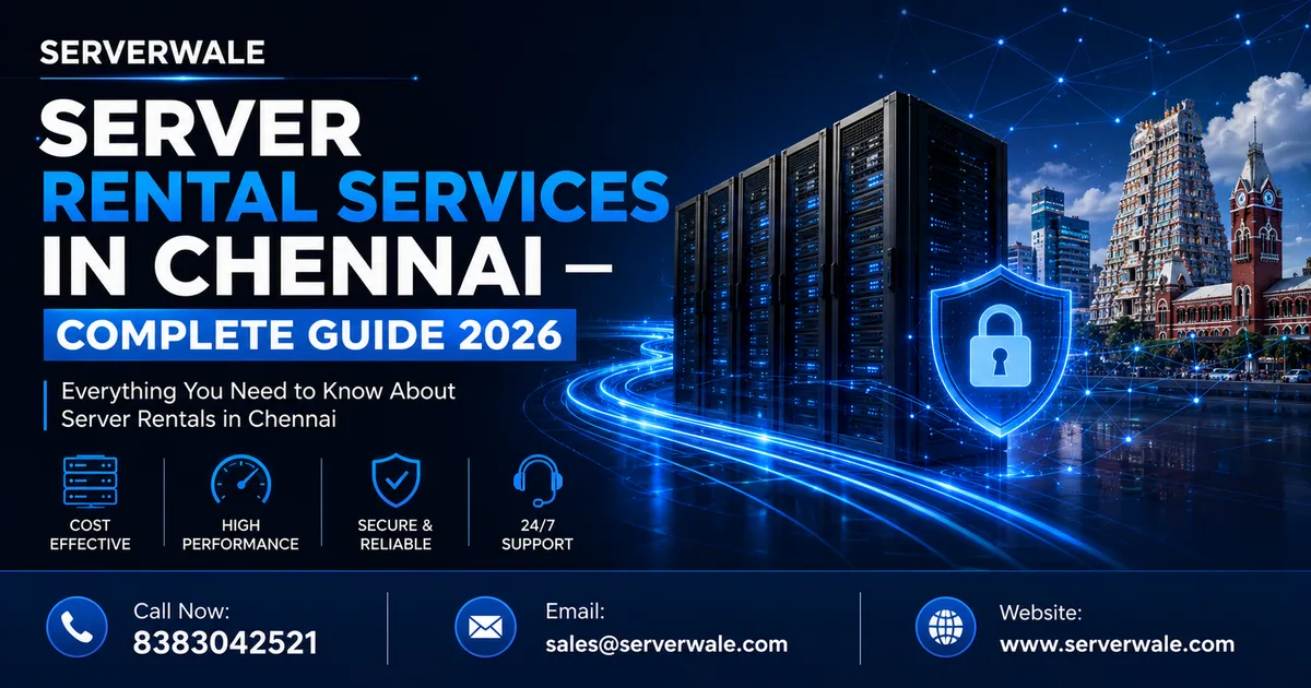 Server Rental Services in Chennai — Complete Guide 2026