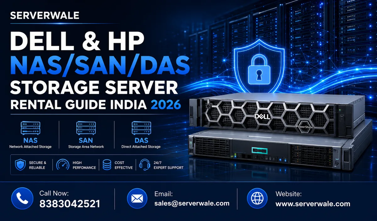 Dell & HP NAS/SAN/DAS Storage Server Rental Guide India 2026