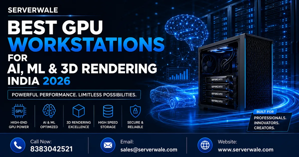 Best GPU Workstations for AI, ML & 3D Rendering India 2026