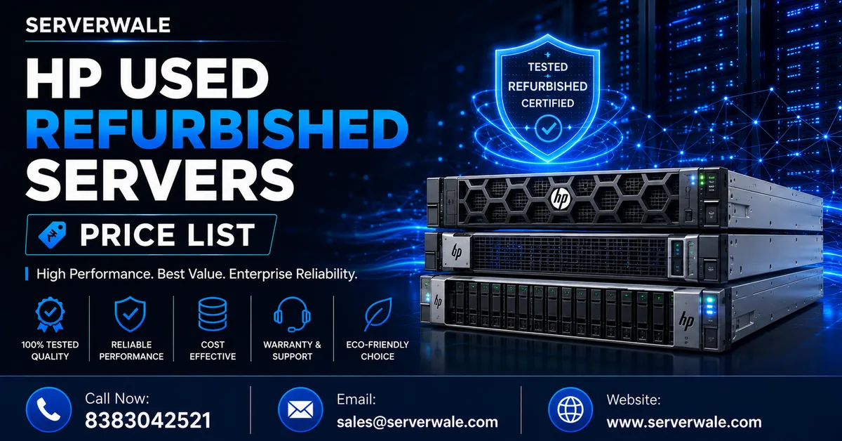 HP Used Refurbished Servers Price List