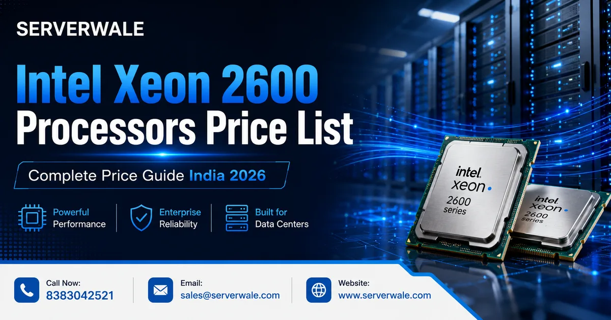 Intel Xeon 2600 Processors Price List