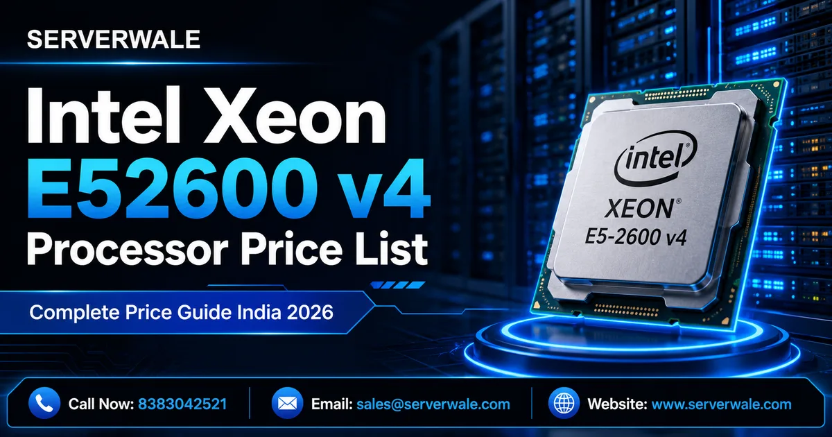 Intel Xeon E52600 v4 Processor Price List