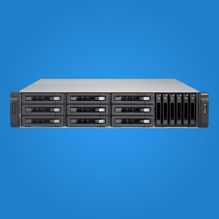 QNAP 15bay 10GbE NAS and ISCS server