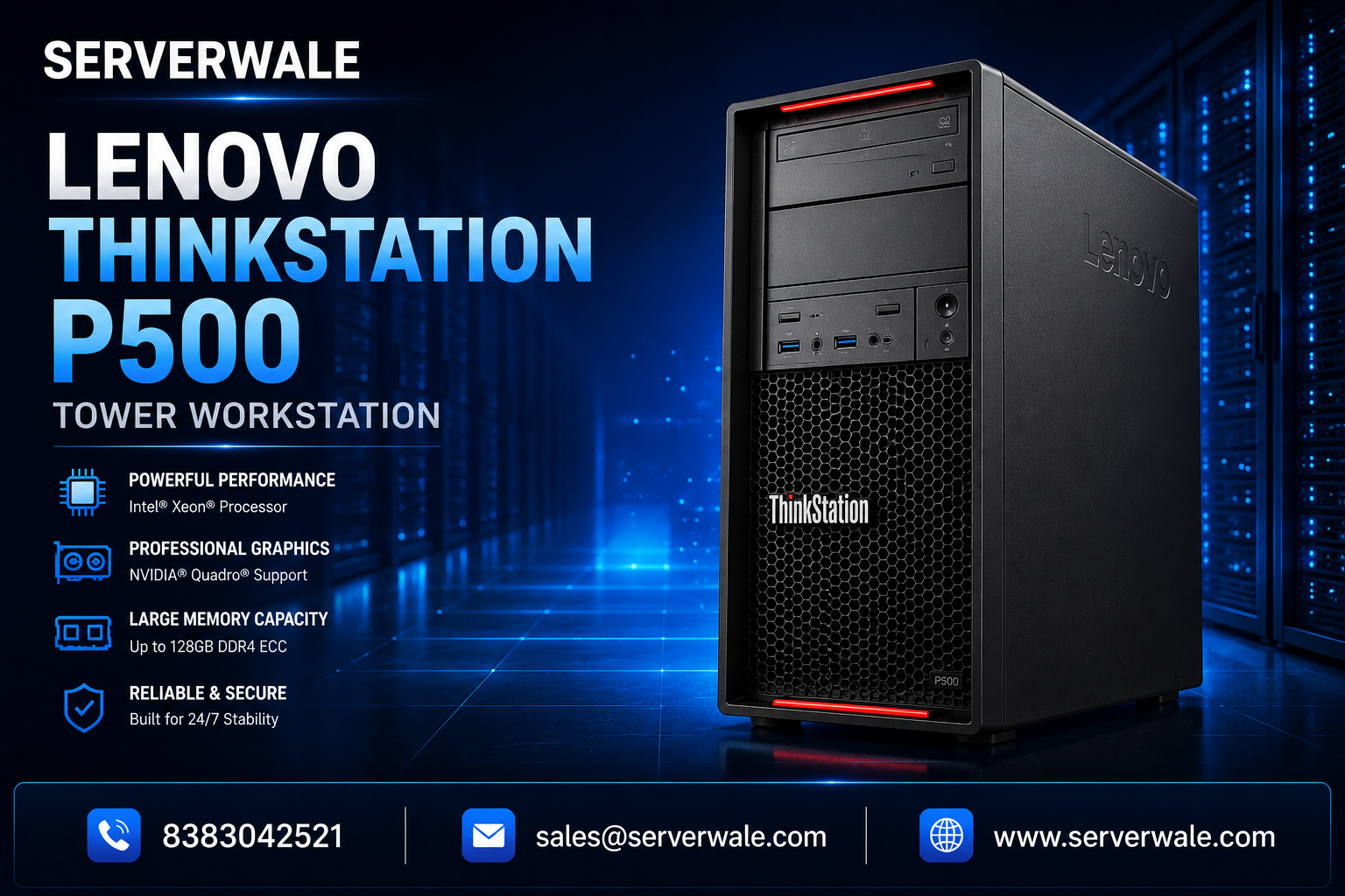 Lenovo ThinkStation P500 Tower Workstation