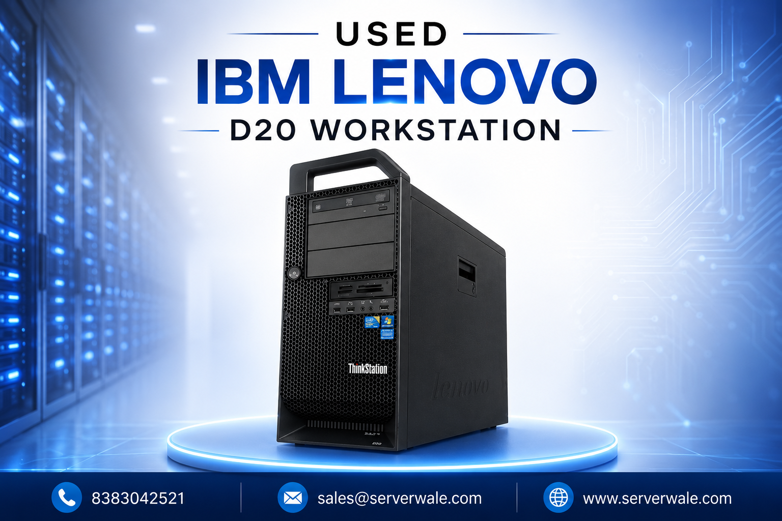 Used IBM Lenovo D20 Workstation