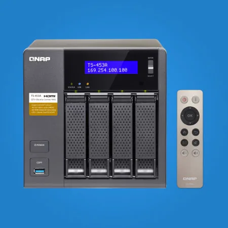 QNAP TS453A4GUS Nas storage 4K Playback