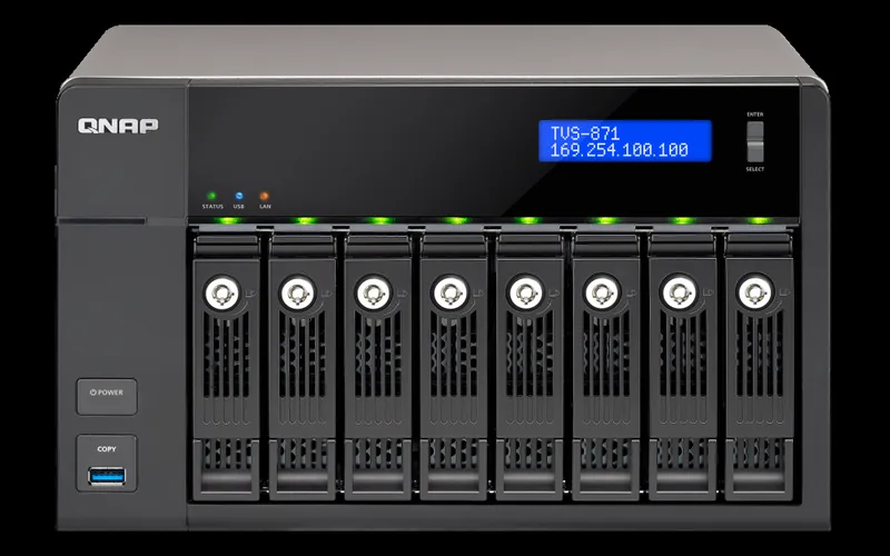 QNAP TVS871i34GUS NAS Storage Server Video Play
